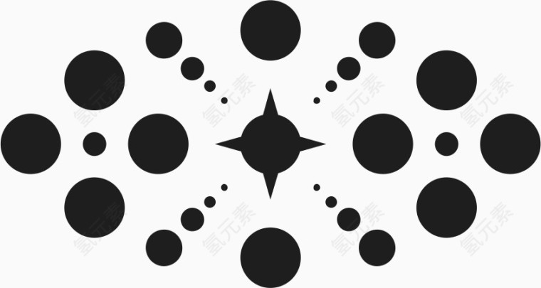 点线面构图底纹角花素材