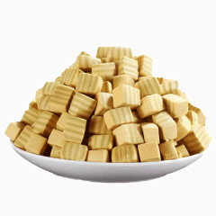 条纹的方形饼干