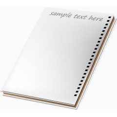 笔记本绘图本矢量图