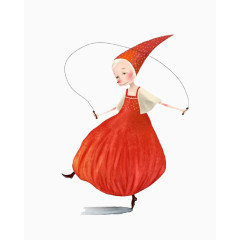 卡通跳绳小红帽