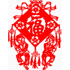 新春送福剪纸