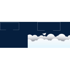 天上的白云纸飞机