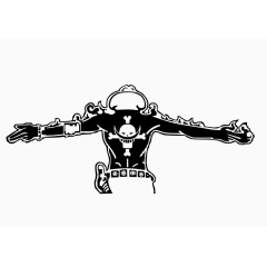 海贼王 艾斯 车贴