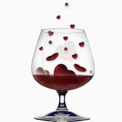 酒杯爱心