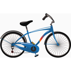 自信车矢量手绘