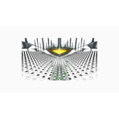 发光闪烁的舞台和座位图