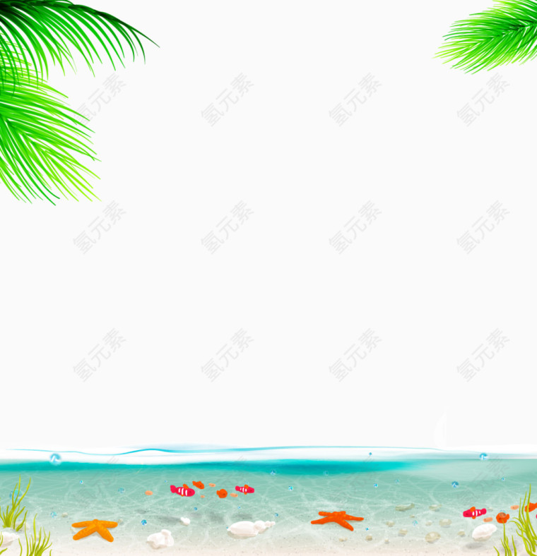 矢量夏日海洋