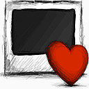 最喜欢的照片手绘网页图标集