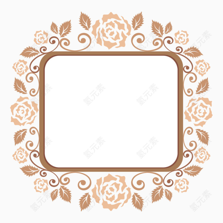 纹理边框 花纹 七夕节