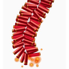 红色鞭炮喜庆鞭炮