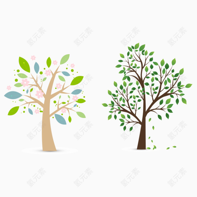 卡通树 树木