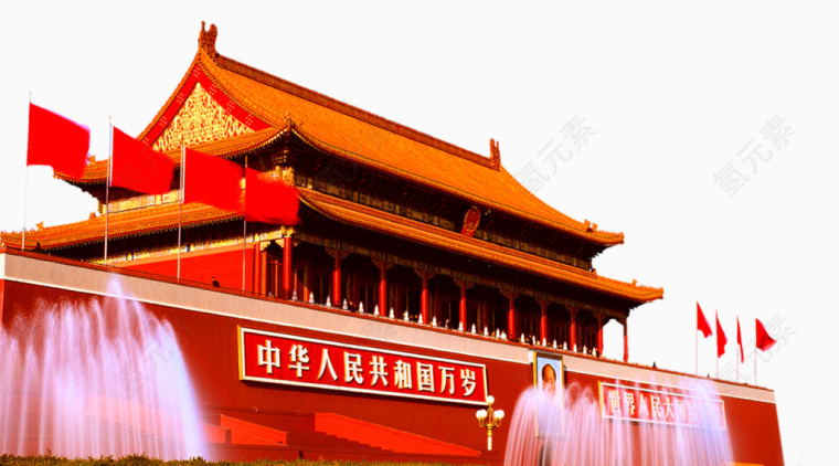 天安门装饰图案