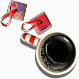 圣诞节温馨咖啡杯