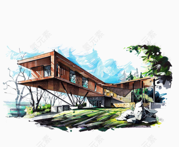 彩色建筑