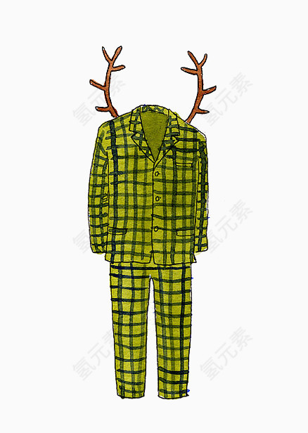 创意个性麋鹿角睡衣