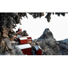 武当山金顶太和宫雪景