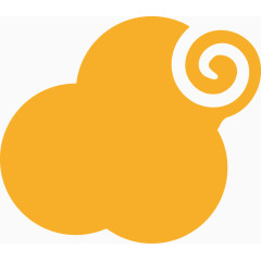 矢量创意设计黄色云彩图