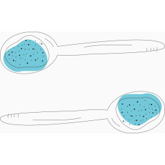 两把刷子矢量图