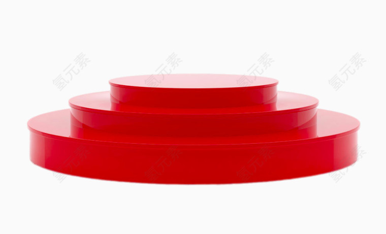 圆形的红色舞台