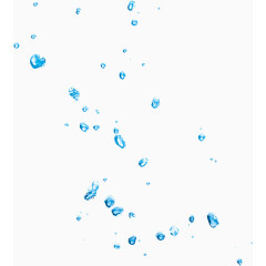 冰蓝色水滴散乱分布