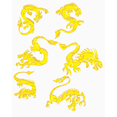 金色腾龙装饰效果