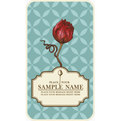 矢量复古名片模板