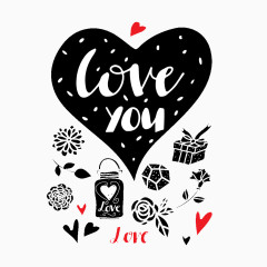 情人节主题元素图片