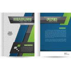矢量宣传单页正反面