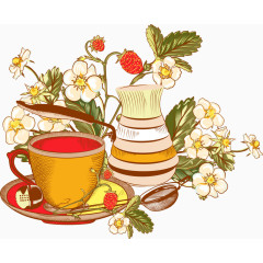 装饰文艺唯美茶杯用具