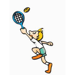 打羽毛球的女孩