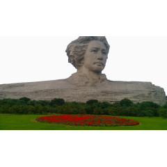 橘子洲青年毛泽东雕像风景图