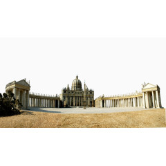 古罗马建筑免抠素材