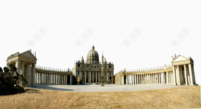古罗马建筑免抠素材