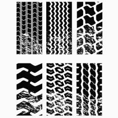 车轮印车胎印车胎纹水墨纹