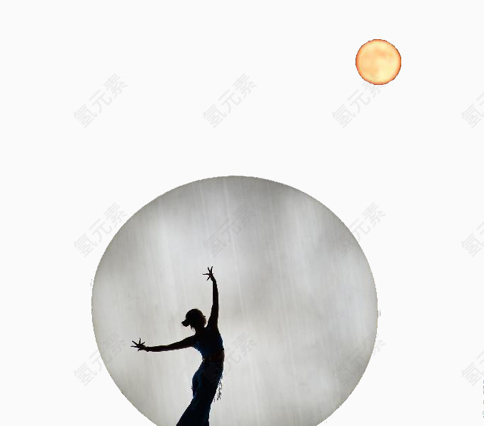 月下起舞的女孩