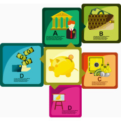 矢量金融理财元素