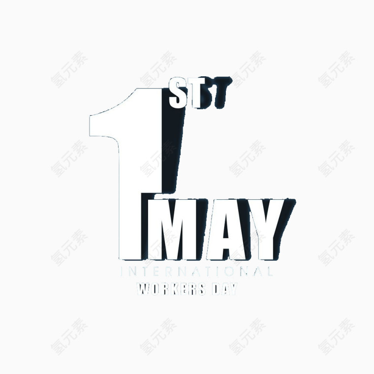 1MAY劳动节素材免抠