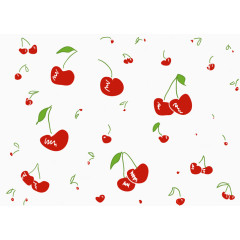 矢量樱桃图案