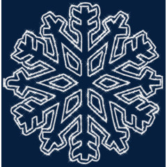 白色雪花素材免抠