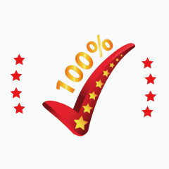 矢量荣誉资质红色立体