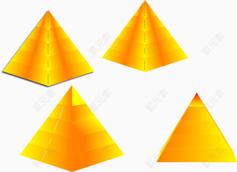 矢量手绘金字塔