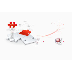 网页设计创意科技商务元素