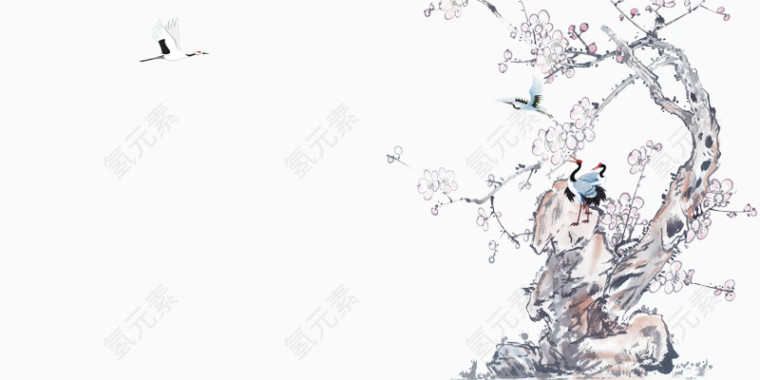 粉红淡雅梅花