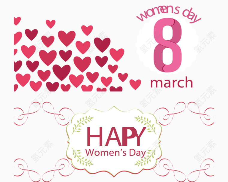 粉色妇女节海报