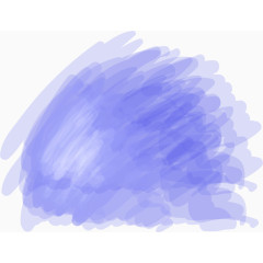 矢量手绘蓝色笔触