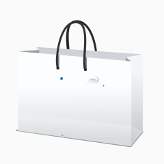 矢量灰色质感商务手提袋