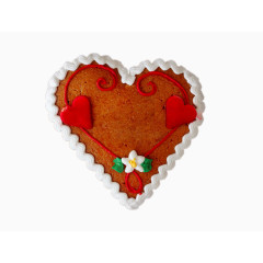 创意心形面包片