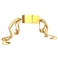 超清晰3D小金人