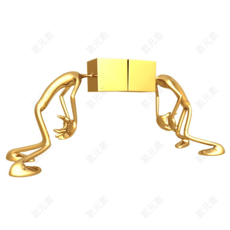 超清晰3D小金人
