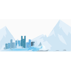 矢量图冰雪世界
